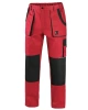 Kalhoty pánské monterkové do pasu LUXY JOSEF, červeno-černé 1.jpg