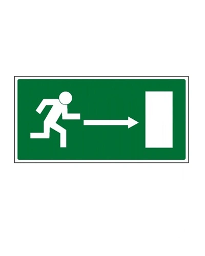 Bezpečnostní tabulka ÚNIKOVÝ VÝCHOD VPRAVO Bezpečnostní tabulka ÚNIKOVÝ VÝCHOD VPRAVO