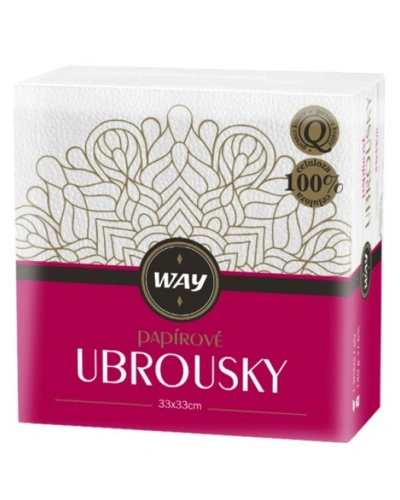 Ubrousky papírové WAY, 33 x33 cm.jpg