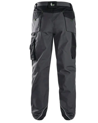 Kalhoty pánské montérkové do pasu SIRIUS NIKOLAS, šedo-zelené 2.jpg