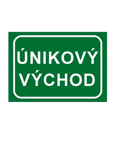 Bezpečnostní tabulka ÚNIKOVÝ VÝCHOD