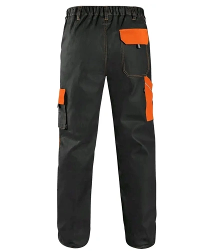 Kalhoty pánské monterkové do pasu LUXY JOSEF, černo-oranžové 2.jpg Kalhoty pánské monterkové do pasu LUXY JOSEF, černo-oranžové 2.jpg