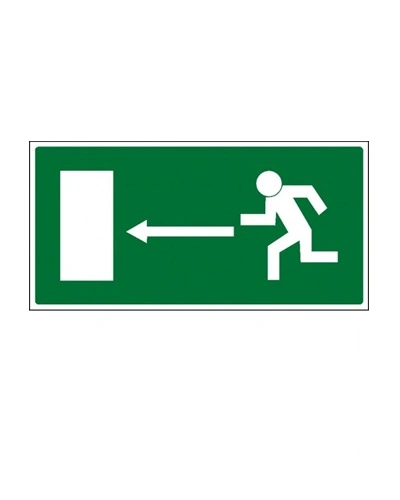 Bezpečnostní tabulka ÚNIKOVÝ VÝCHOD VLEVO Bezpečnostní tabulka ÚNIKOVÝ VÝCHOD VLEVO