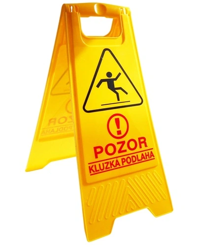Výstražná cedule - Pozor kluzká podlaha .jpg