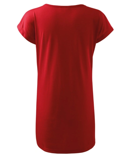 Tričko-šaty dámské Love 123 červená 2.jpg