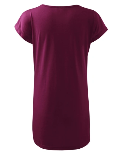 Tričko-šaty dámské Love 123 fuchsiová 2.jpg