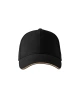 Unisexová čepice SANDWICH 6P - černá