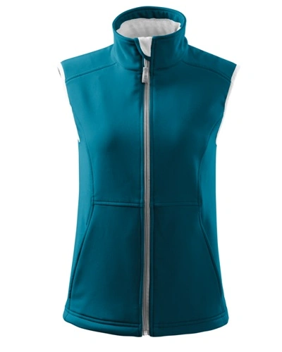 Dámská softshellová vesta VISION, tmavý tyrkys Dámská softshellová vesta VISION, tmavý tyrkys