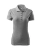Dámská polokošile PIQUE POLO - tmavě šedý melír