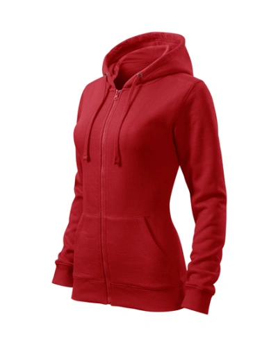 Dámská mikina TRENDY ZIPPER - červená