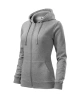 Dámská mikina TRENDY ZIPPER - tmavě šedý melír