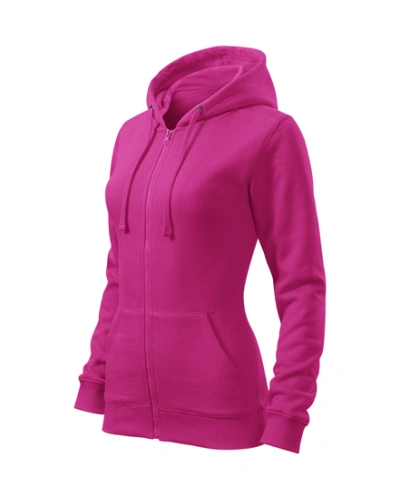 Dámská mikina TRENDY ZIPPER - purpurová
