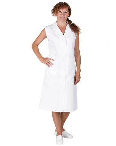 Dámský plášť bez rukávů - bílý