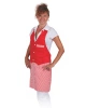 Unisexová zástěra s vestičkou 0060 - červená Unisexová zástěra s vestičkou 0060 - červená