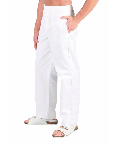 Pánské pracovní zdravotnické kalhoty, bíllé