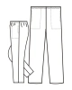Dámské kalhoty 0471 - nákres
