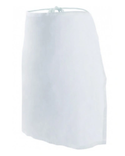 Zástěra prac. obepínací do pasu, kapsy, 2190 JAN,  d50cm, šle šitá, BA 245, bílá