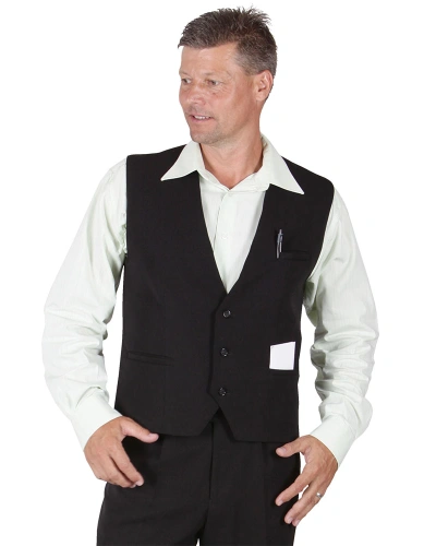 Pánská číšnická vesta 2550, černá
