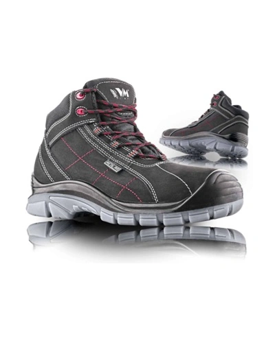 Obuv kotníková OXFORD S3 celokožená černá