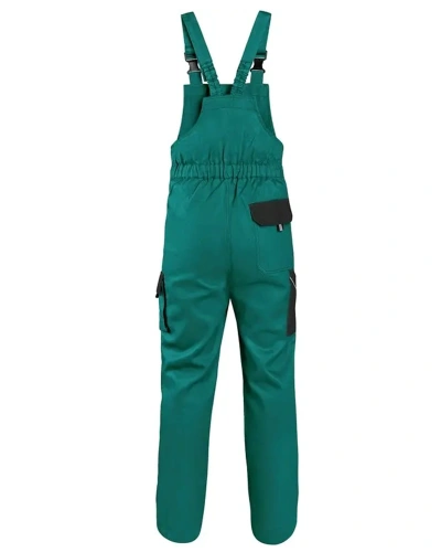 Kalhoty pánské monterkové s laclem LUXY ROBIN, zeleno-černé 2.jpg