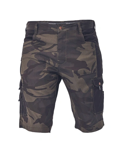 Pánské šortky CRAMBE CAMOUFLAGE, zelené
