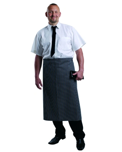 Zástěra do pasu 0058 - černobílý proužek