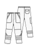 Pánské reflexní kalhoty 9243 - nákres
