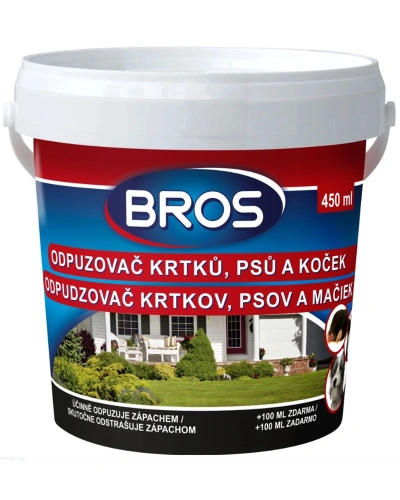 Bros, odpuzovač krtků, psů, koček, 350ml+100ml.jpg Bros, odpuzovač krtků, psů, koček, 350ml+100ml.jpg
