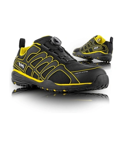 Obuv polobotka PHILADELPHIA textilní černo/žlutá