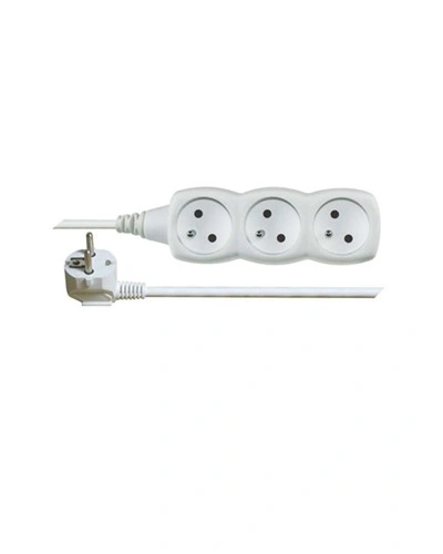 Prodlužovací kabel se 3 zásuvkami bílý 5m