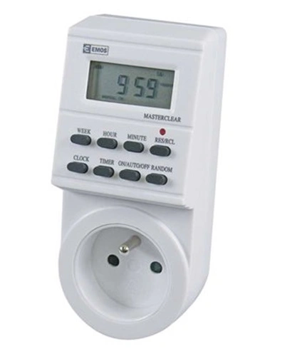 Časovač - digitální spínací zásuvka TS-EF1 Časovač - digitální spínací zásuvka TS-EF1
