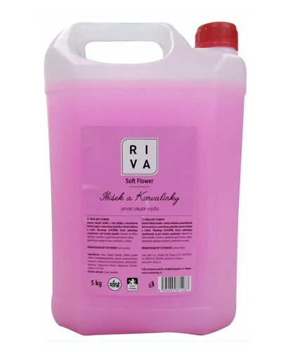 Riva, mýdlo tekuté, 5kg, soft flower.jpg