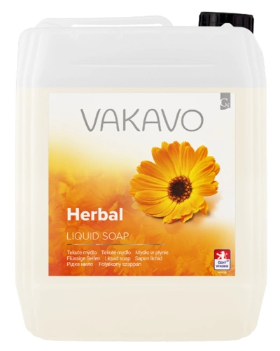 Mýdlo tekuté, VAKAVO, Herbal, 5l.jpg