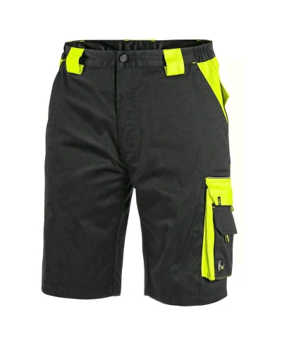 Kraťasy pánské montérkové CXS SIRIUS BRIGHTON, černo-žluté
