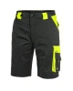 Kraťasy pánské montérkové CXS SIRIUS BRIGHTON, černo-žluté