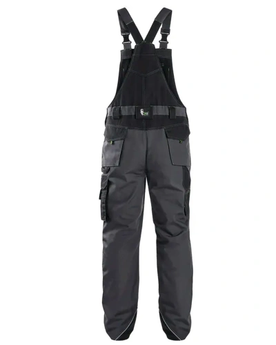 Kalhoty pánské montérkové s laclem SIRIUS TRISTAN, šedo-zelené 2.jpg