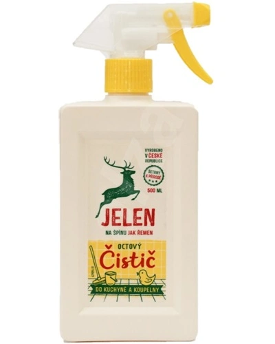 JELEN kuchyně a koupelna octový čistič na vodní kámen a urputnou špínu 500 ml JELEN kuchyně a koupelna octový čistič na vodní kámen a urputnou špínu 500 ml