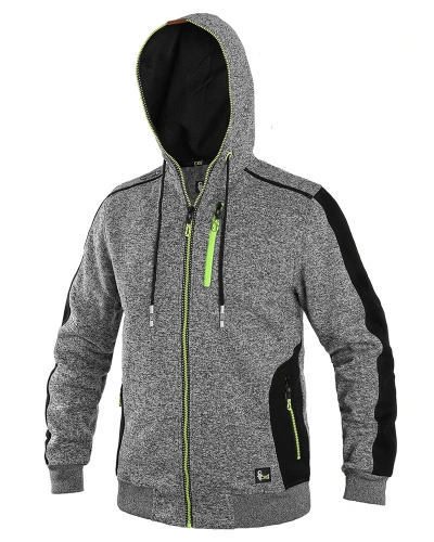 Pánská bunda INDIANA, šedo-černo-žlutá