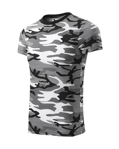 Unisexové tričko CAMOUFLAGE - Camouflage gray