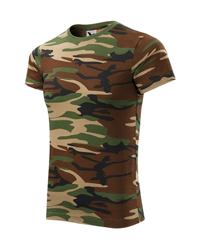 Unisexové tričko CAMOUFLAGE - Camouflage brown