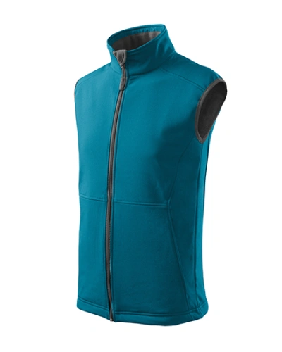 Pánská softshellová vesta VISION - tmavý tyrkys