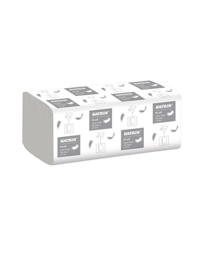 Papírový ručník KATRIN PLUS ZZ 2vrstvý bílý 20x200ks/bal