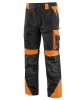 Kalhoty pánské montérkové do pasu CXS SIRIUS BRIGHTON, černo-oranžová 1.jpg