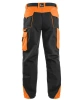 Kalhoty pánské montérkové do pasu CXS SIRIUS BRIGHTON, černo-oranžová 2.jpg