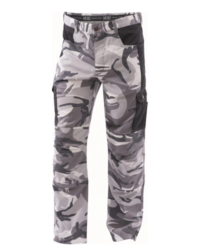 Pánské kalhoty CRAMBE CAMOUFLAGE, šedé