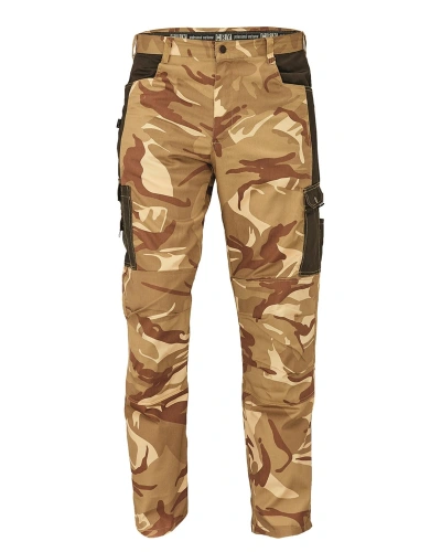 Pánské kalhoty CRAMBE CAMOUFLAGE, béžové