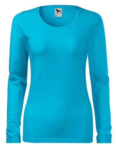 Tričko dámské SLIM 139 tyrkysová