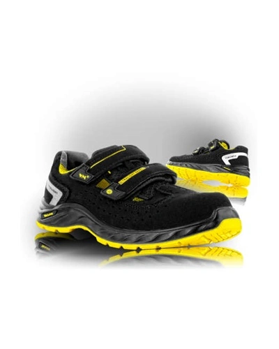 Obuv sandál EDMONTON 2275-S1P ESD černo/žlutý