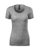 Dámské tričko MERINO RISE, tmavě šedý melír Dámské tričko MERINO RISE, tmavě šedý melír