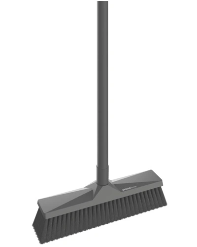 Smeták s holí HOME šedivý Smeták s holí HOME šedivý